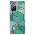 Custodia in TPU per Xiaomi Redmi Note 11 Pro/Note 11 Pro 5G IMD Marble Pattern - Verde