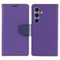 Custodia a Portafoglio Mercury Goospery Fancy Diary per Samsung Galaxy S24 - Viola