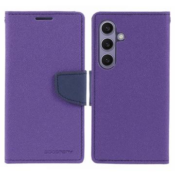 Custodia a Portafoglio Mercury Goospery Fancy Diary per Samsung Galaxy S24 - Viola