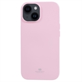 Custodia in TPU Mercury Goospery Glitter per iPhone 15 - Rosa