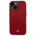 Custodia in TPU Mercury Goospery Glitter per iPhone 15 - Rossa