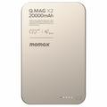 Banca di alimentazione magnetica senza fili Momax Q.Mag X2 20000mAh - Oro titanio