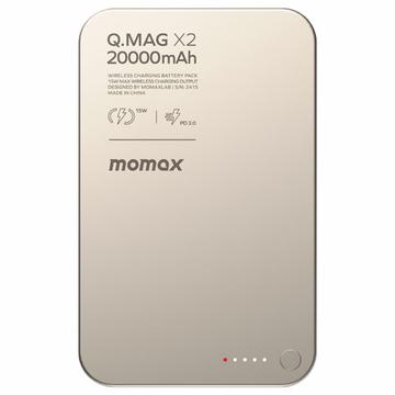 Banca di alimentazione magnetica senza fili Momax Q.Mag X2 20000mAh - Oro titanio