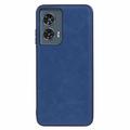 Custodia Ibrida Rivestita per Motorola Edge 50 Fusion - Blu