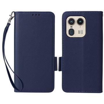 Custodia a portafoglio con chiusura magnetica per Motorola Edge 50 Ultra/Moto X50 Ultra - Dark Blue