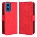 Custodia a Portafoglio Serie Cardholder per Motorola Moto G24 Power/G04/E14 - Rossa