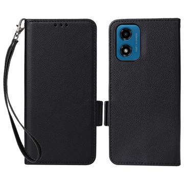 Custodia a Portafoglio per Motorola Moto G24 Power/G24 con Chiusura Magnetica - Nera