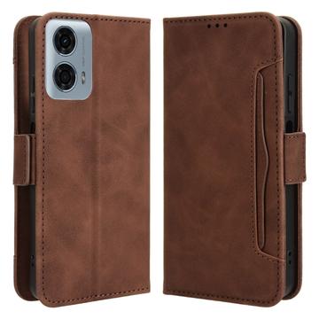 Custodia a Portafoglio Serie Cardholder per Motorola Moto G34 - Marrone