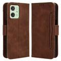 Custodia a Portafoglio Serie Cardholder per Motorola Moto G54 - Marrone