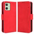 Custodia a Portafoglio Serie Cardholder per Motorola Moto G54 - Rossa