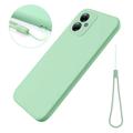 Custodia in Silicone Liquido per Motorola Moto G54 - Verde