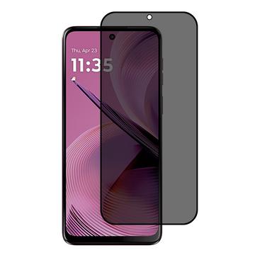 Proteggi Schermo in Vetro Temperato a Copertura Totale Privacy per Motorola Moto G55 - Bordo Nero