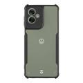 Custodia Motorola Moto G55 Tactical Quantum Stealth con angoli rinforzati - trasparente/nera