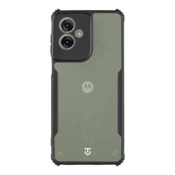 Custodia Motorola Moto G55 Tactical Quantum Stealth con angoli rinforzati - trasparente/nera