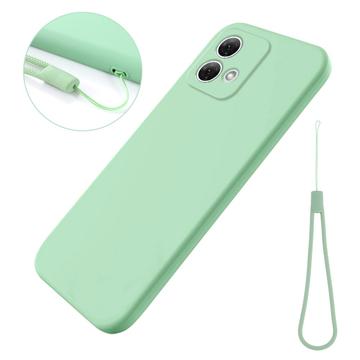 Custodia in Silicone Liquido per Motorola Moto G84 - Verde