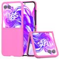 Custodia in plastica per Motorola Razr 50 Ultra - Rosa Neon