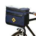 Borsa termica per bici multifunzionale isolata per ciclismo Borsa laterale per manubrio per bici antiusura resistente all'acqua con supporto per telefono da bici