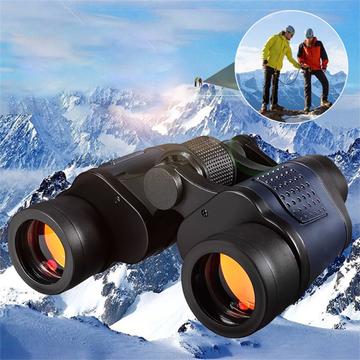 Visione notturna 60X HD Binocolo da caccia Telescopio con coordinate - Nero / Blu