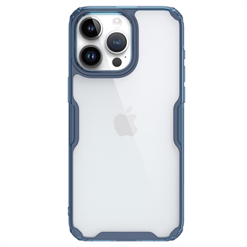 Custodia Ibrida Nillkin Nature TPU Pro per iPhone 15 Pro Max - Blu