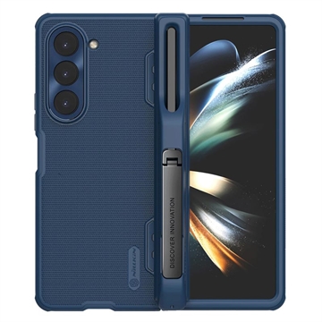 Custodia Nillkin Super Frosted Shield Fold per Samsung Galaxy Z Fold5 - Blu