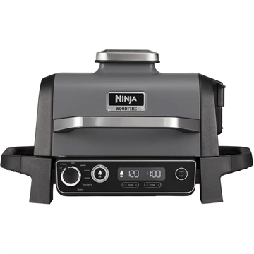 Ninja OG701EU Grill e affumicatore elettrico a legna - Grigio / Nero