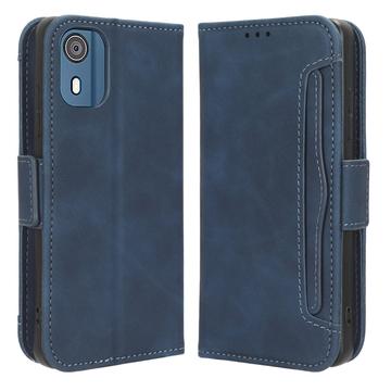 Custodia a Portafoglio Serie Cardholder per Nokia C02 - Blu