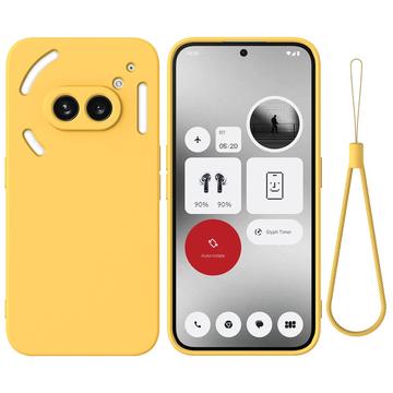 Custodia in Silicone Liquido per Nothing Phone (2a) - Gialla