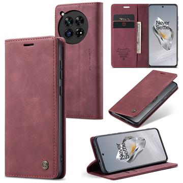 Custodia a Portafoglio Caseme 013 Serie per OnePlus 12 - Rosso vino