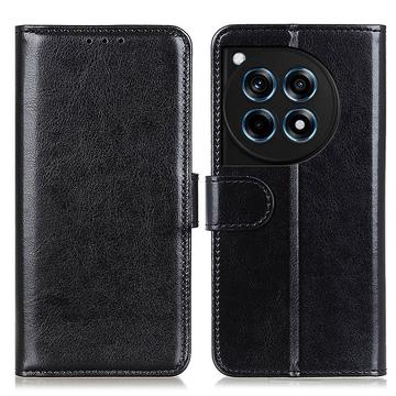 Custodia a Portafoglio per OnePlus 12R/Ace 3 con Chiusura Magnetica - Nera