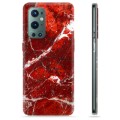 Custodia in TPU per OnePlus 9 Pro - Marmo rosso