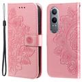 Custodia a portafoglio per OnePlus Nord CE4 Lite/Oppo K12x serie Mandala - Rosa