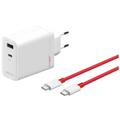 OnePlus SuperVOOC 120W Adattatore di alimentazione GAN a due porte - Bianco