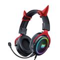 Cuffie da gioco over-ear Onikuma X10 Devil - Nero / Rosso