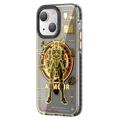 Custodia Ibrida Kingxbar PQY Mecha Mag per iPhone 14 Plus - Arancione