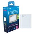 Panasonic Eneloop BQ-CC87 Caricabatterie USB SmartPlus con funzione di power bank - 4x AAA/AA