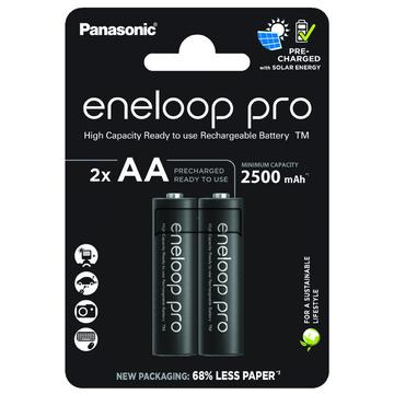 Panasonic Eneloop Pro BK-3HCDE/2CP Batterie AA ricaricabili 2500mAh - 2 pz.