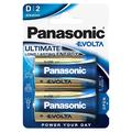 Pile alcaline Panasonic Evolta LR20/D - 2 pz.