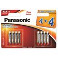 Pile alcaline Panasonic Pro Power LR03/AAA - 8 pezzi.