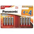 Pile alcaline Panasonic Pro Power LR6/AA - 8 pezzi.