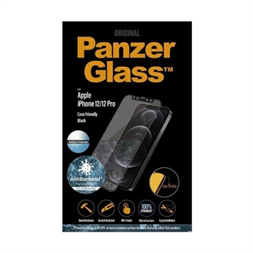 Salvaschermo PanzerGlass E2E Case Friendly per iPhone 12/12 Pro - Nero