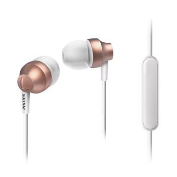 Philips Upbeat Chromz - Cuffie intrauricolari con microfono - Oro rosa / Bianco