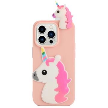 Custodia in TPU 3D Cartoon per iPhone 14 Pro Max - Unicorna