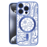 Custodia Prio Elegant Mag con protezione dell'obiettivo della fotocamera per iPhone 16 Pro - Blu