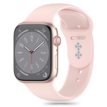 Apple Watch Series 10/9/8/7/6/SE Cinturino in silicone Tech-Protect - 40mm/41mm/42mm - Rosa chiaro