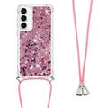 Custodia in TPU Serie Quicksand per Samsung Galaxy A35 - Rosa