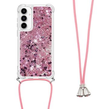 Custodia in TPU Serie Quicksand per Samsung Galaxy A35 - Rosa