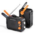 R-N31 Radio di emergenza a manovella solare con power bank 5000mAh - Nero