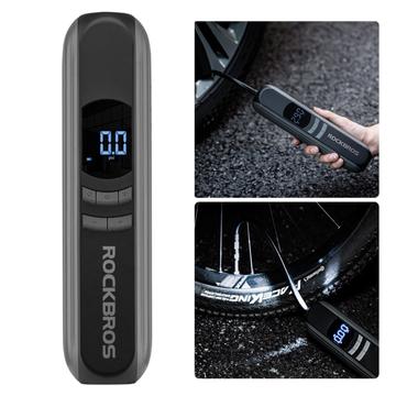 ROCKBROS A10 Pompa pneumatica per auto moto bici portatile senza fili per veicoli elettrici con luce a LED