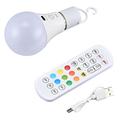 Lampadina RGB ricaricabile con telecomando e timer