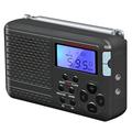 Radio retrò a onde corte con sveglia SY-7700 - Nero